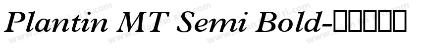 Plantin MT Semi Bold字体转换